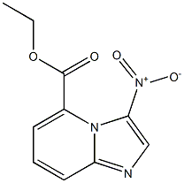 3-Nitro-imidazo[1,2-a]pyridine-5-carboxylic acid ethyl ester structure