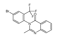 3-[4-bromo-2-(trifluoromethyl)phenyl]-2-methylquinazolin-4-one结构式