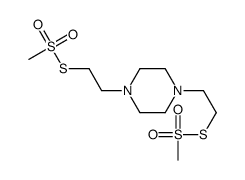 2,2'-BIS(METHANETHIOSULFONATO)DIETHYLPIPERAZINE结构式