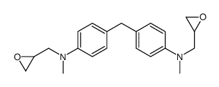 N-methyl-4-[[4-[methyl(oxiran-2-ylmethyl)amino]phenyl]methyl]-N-(oxiran-2-ylmethyl)aniline Structure