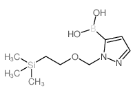 (1-((2-(TRIMETHYLSILYL)ETHOXY)METHYL)-1H-PYRAZOL-5-YL)BORONIC ACID structure