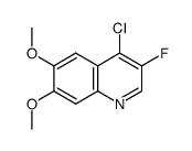 4-chloro-3-fluoro-6,7-dimethoxyquinoline Structure