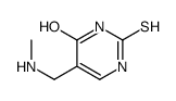 5-(methylaminomethyl)-2-sulfanylidene-1H-pyrimidin-4-one结构式