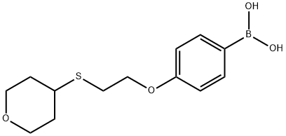 (4-[2-(Oxan-4-ylsulfanyl)ethoxy]phenyl)boranediol图片