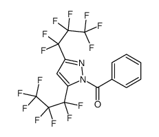 1-BENZOYL-3,5-BIS(PERFLUOROPROPYL)PYRAZOLE Structure