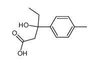 3-hydroxy-3-p-tolyl-valeric acid结构式