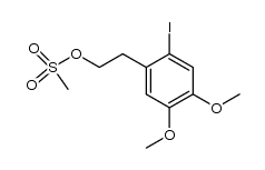 2-(2-iodo-4,5-dimethoxyphenyl)ethyl methanesulfonate结构式