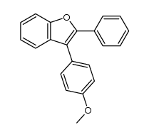 2-phenyl-3-(p-methoxyphenyl)benzofuran Structure