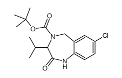 tert-butyl 7-chloro-2-oxo-3-propan-2-yl-3,5-dihydro-1H-1,4-benzodiazepine-4-carboxylate Structure