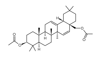 oleana-12,15-diene-3β,28-diol 3β,28-diacetate Structure