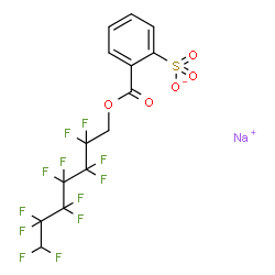 sodium 1-(2,2,3,3,4,4,5,5,6,6,7,7-dodecafluoroheptyl) 2-sulphonatobenzoate structure