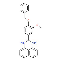 2-[4-(benzyloxy)-3-methoxyphenyl]-2,3-dihydro-1H-perimidine Structure