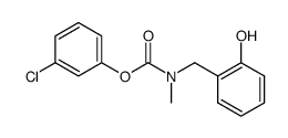 3-Chlorophenyl N-(2-hydroxybenzyl)-N-methylcarbamate结构式