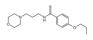 N-(3-Morpholinopropyl)-p-(propoxy)thiobenzamide structure