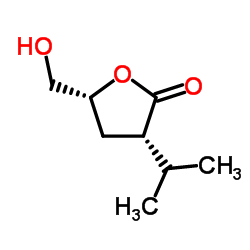 L-threo-Pentonic acid, 2,3-dideoxy-2-(1-methylethyl)-, gamma-lactone (9CI)结构式