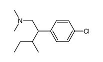 4-Chloro-β-(1-methylpropyl)-N,N-dimethylbenzeneethanamine structure