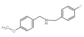 (4-FLUORO-BENZYL)-(4-METHOXY-BENZYL)-AMINE Structure