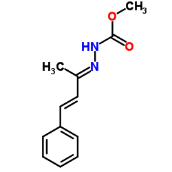 METHYL 2-(1-METHYL-3-PHENYL-2-PROPENYLIDENE)-1-HYDRAZINECARBOXYLATE Structure