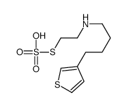 2-((4-(3-Thienyl)butyl)amino)ethanethiol, hydrogen sulfate (ester) structure