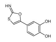 4-(2-imino-1,3-oxathiol-5-yl)benzene-1,2-diol Structure