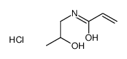 N-(2-hydroxypropyl)prop-2-enamide,hydrochloride结构式