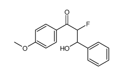 2-fluoro-3-hydroxy-1-(4-methoxyphenyl)-3-phenylpropan-1-one结构式