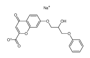 1-(2-Carboxychromon-7-yloxy)-2-Hydroxy-3-Phenoxypropane Sodium Salt Structure