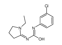 1-(m-Chlorophenyl)-3-(1-ethylpyrrolidin-2-ylidene)urea structure