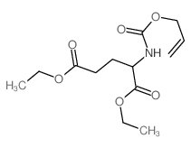 diethyl 2-(prop-2-enoxycarbonylamino)pentanedioate Structure