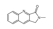 2-methyl-1H-pyrrolo[3,4-b]quinolin-3-one结构式