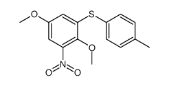 1,4-dimethoxy-6-nitro-2-(p-tolylthio)benzene structure