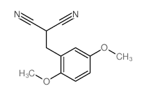 2-[(2,5-dimethoxyphenyl)methyl]propanedinitrile structure