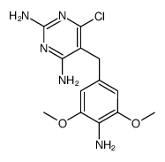 5-(4-amino-3,5-dimethoxy-benzyl)-6-chloro-pyrimidine-2,4-diamine Structure