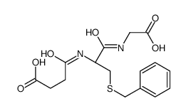 4-[[(2R)-3-benzylsulfanyl-1-(carboxymethylamino)-1-oxopropan-2-yl]amino]-4-oxobutanoic acid Structure