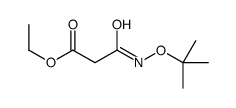 ethyl 3-[(2-methylpropan-2-yl)oxyamino]-3-oxopropanoate结构式