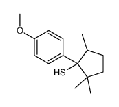 1-(4-methoxyphenyl)-2,2,5-trimethylcyclopentane-1-thiol Structure