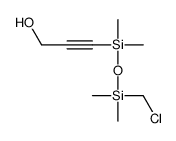 3-[[chloromethyl(dimethyl)silyl]oxy-dimethylsilyl]prop-2-yn-1-ol Structure