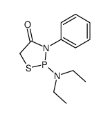 2-(diethylamino)-3-phenyl-1,3,2-thiazaphospholidin-4-one Structure