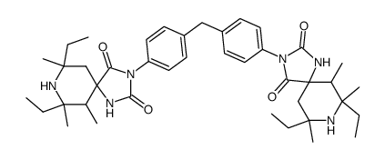 bis[p-(7,9-diethyl-6,7,9-trimethyl-2,4-dioxo-1,3,8-triazaspiro[4.5]dec-3-yl)phenyl]methane Structure