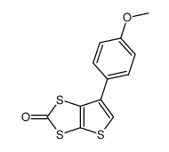 6-(4'-methoxyphenyl)thieno[2,3-d][1,3]dithiol-2-one Structure