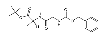 (S)-tert-butyl 2-(2-(((benzyloxy)carbonyl)amino)acetamido)propanoate结构式