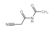 N-acetyl-2-cyano-acetamide structure