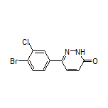 6-(4-溴-3-氯苯基)哒嗪-3(2H)-酮结构式
