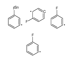 tris(3-fluorophenyl)-(4-fluorophenyl)stannane Structure