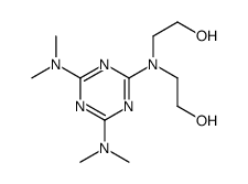 2-[[4,6-bis(dimethylamino)-1,3,5-triazin-2-yl]-(2-hydroxyethyl)amino]ethanol Structure