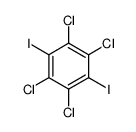 1,2,4,5-tetrachloro-3,6-diiodobenzene结构式