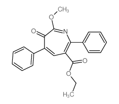 ethyl 7-methoxy-6-oxo-2,5-diphenyl-azepine-3-carboxylate Structure