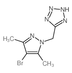 4-BROMO-3,5-DIMETHYL-1-(5-TETRAZOLYLMETHYL)-1H-PYRAZOLE picture