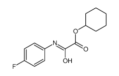 cyclohexyl 2-(4-fluoroanilino)-2-oxoacetate Structure