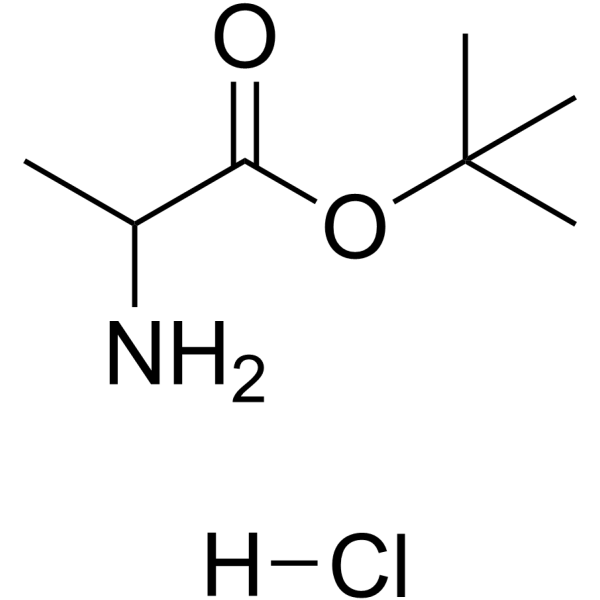 tert-Butyl 2-aminopropanoate hydrochloride structure